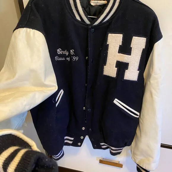 Vintage 1989 XL Huntington High School Letterman Jacket - Picture 1 of 12